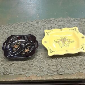 Bundle of 2 Japanese hand painted pieces